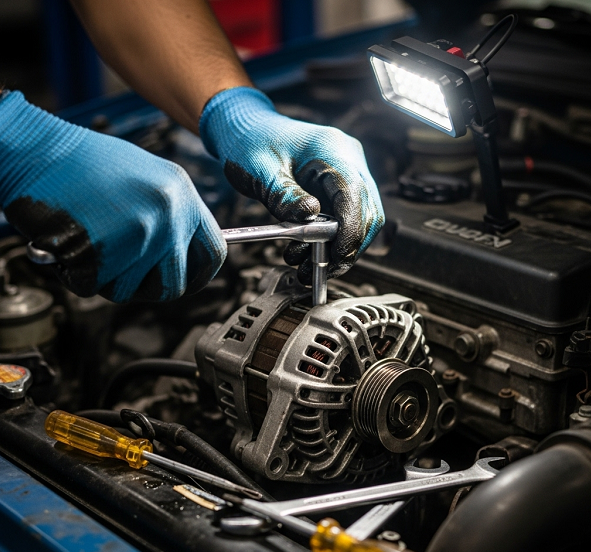 Proceso de reparación del alternador